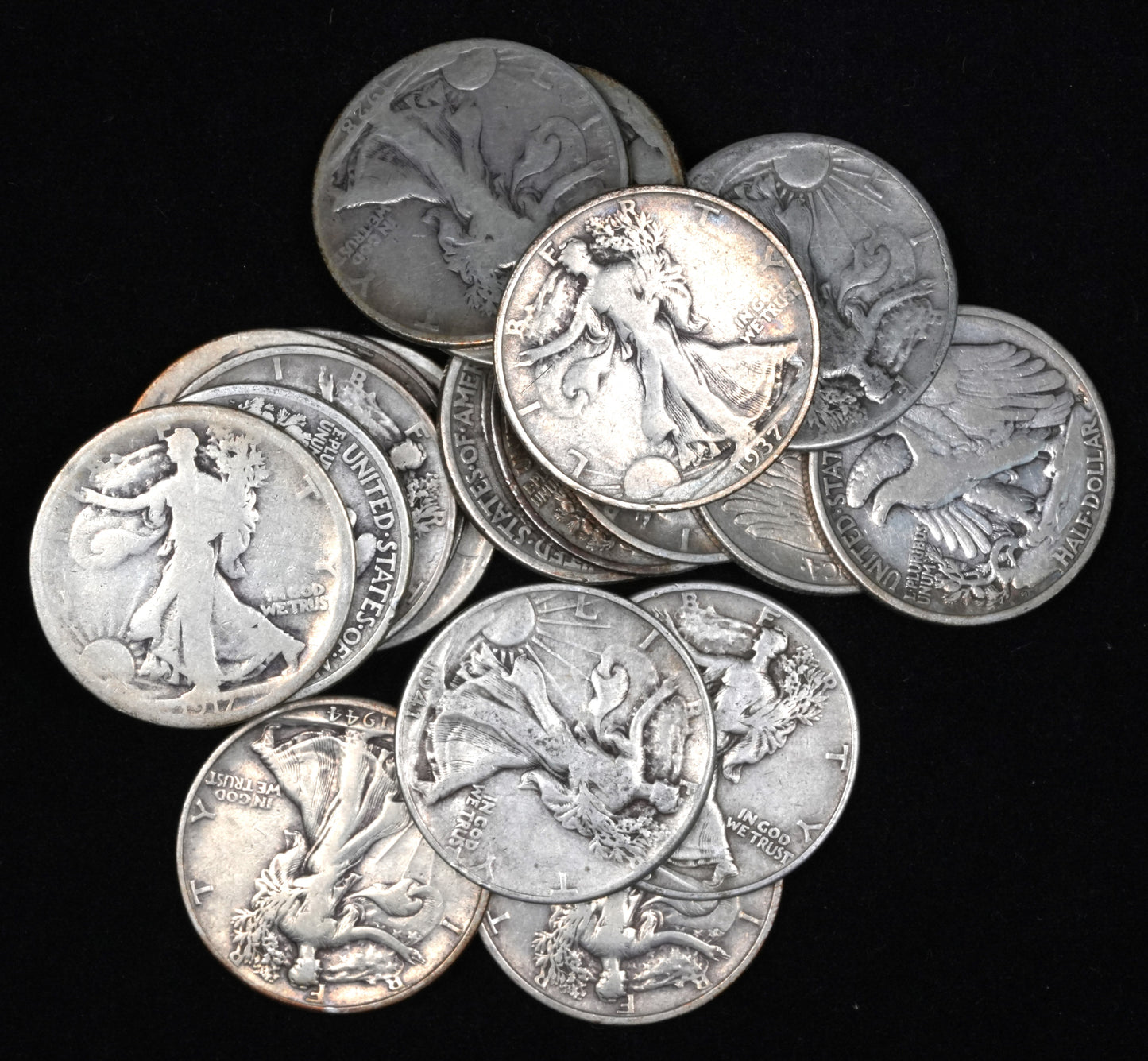 Full Roll - 20 Franklin Half Dollars (34)