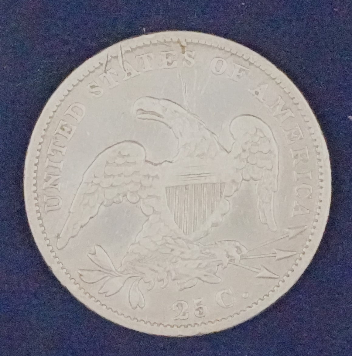 1831 Capped Bust Quarter - Harshly Cleaned (111)