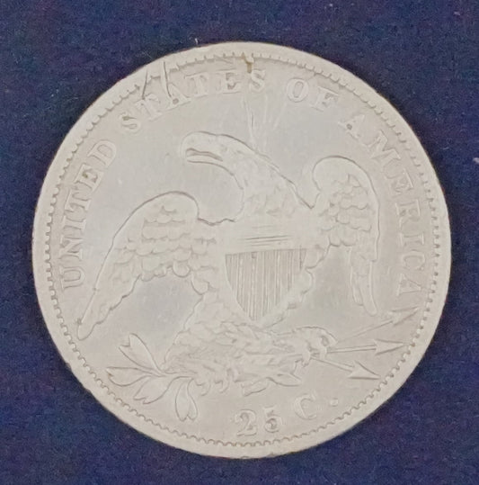 1831 Capped Bust Quarter - Harshly Cleaned (111)