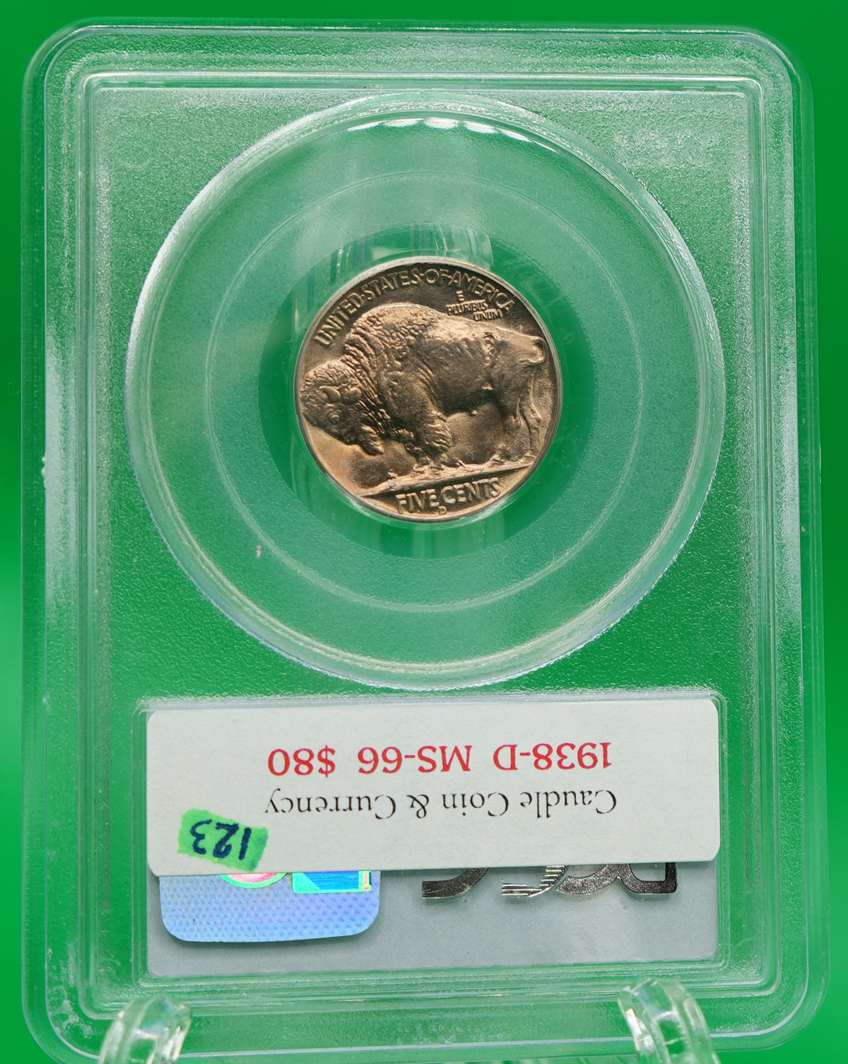 1938-D Buffalo Nickel MS 66 PCGS (123)