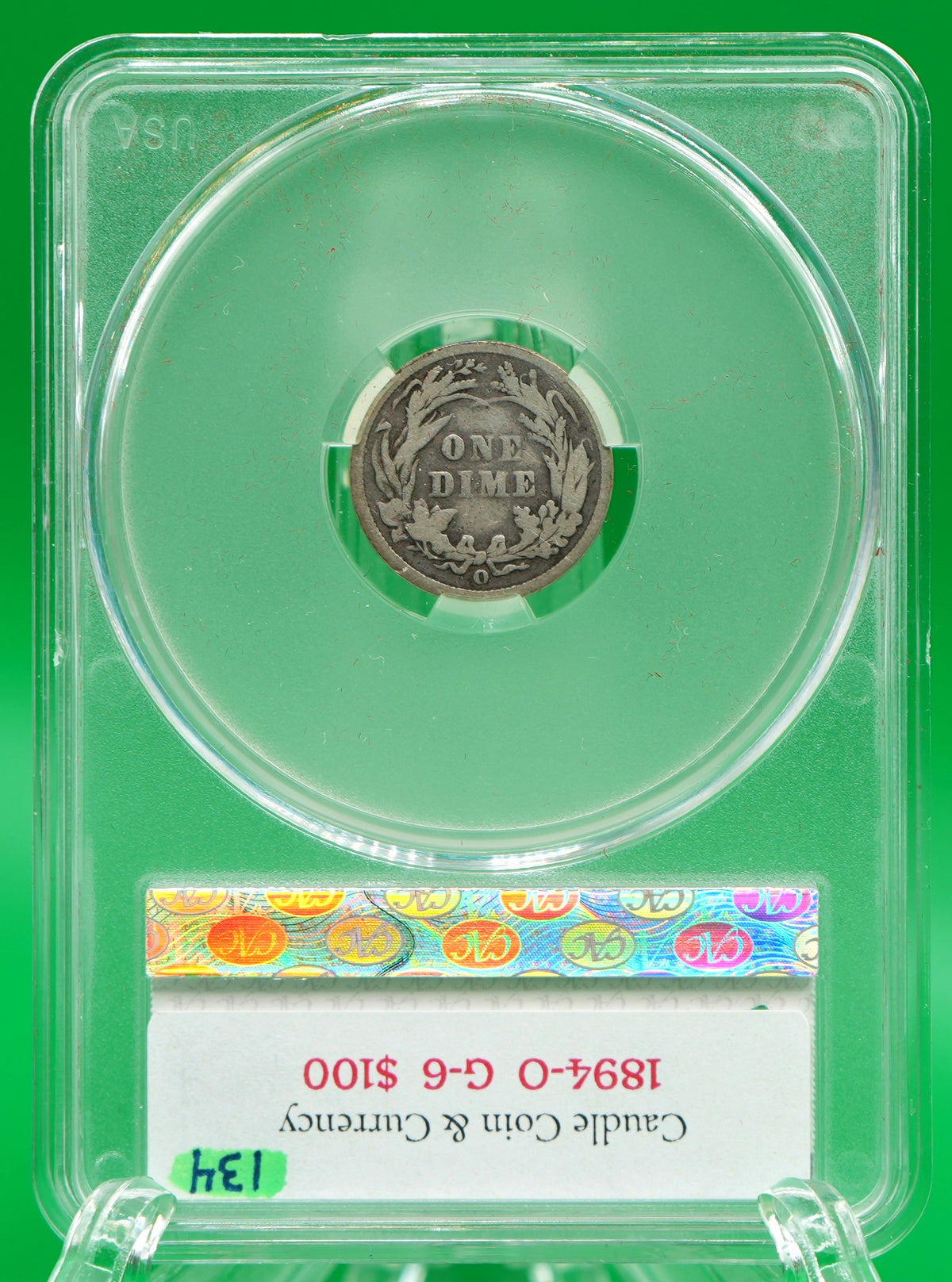 1894-O Barber Dimes G 06 CAC (134)