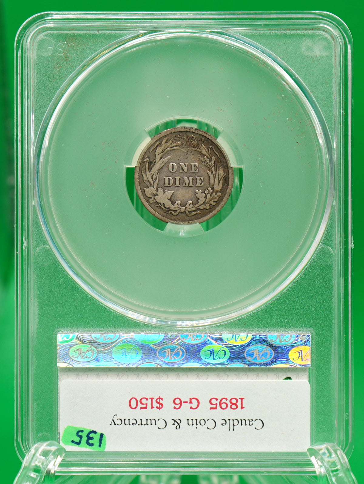 1895 Barber Dimes G 06 CAC (135)