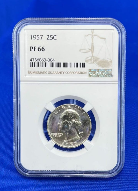 1957 25c Proof 66 NGC (8)