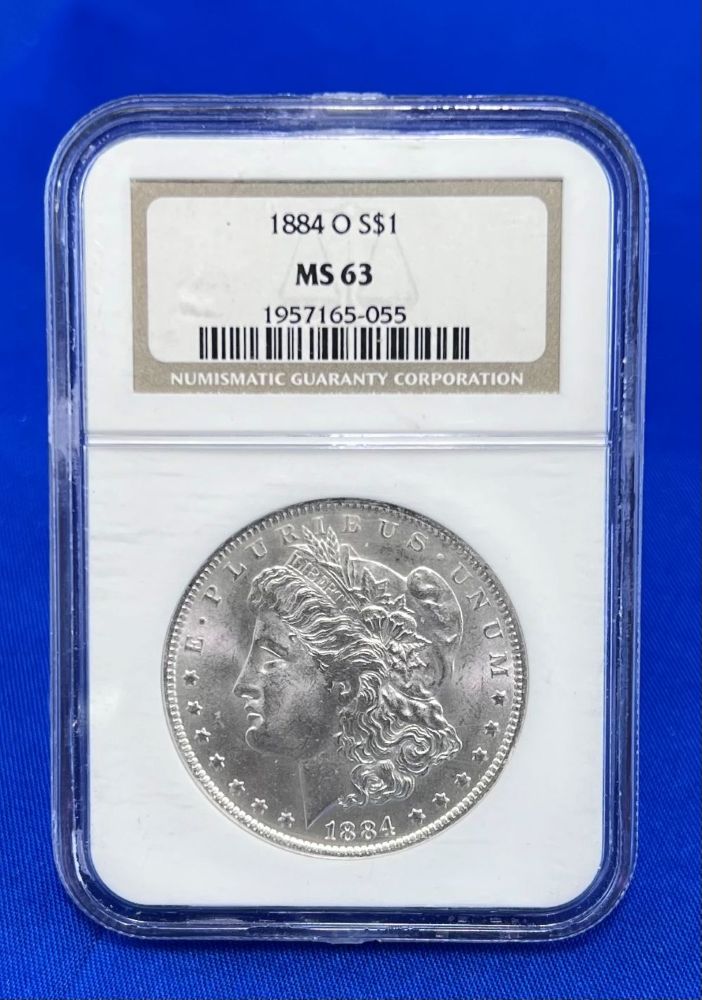 1884-O Morgan Dollar MS 63 NGC (9)