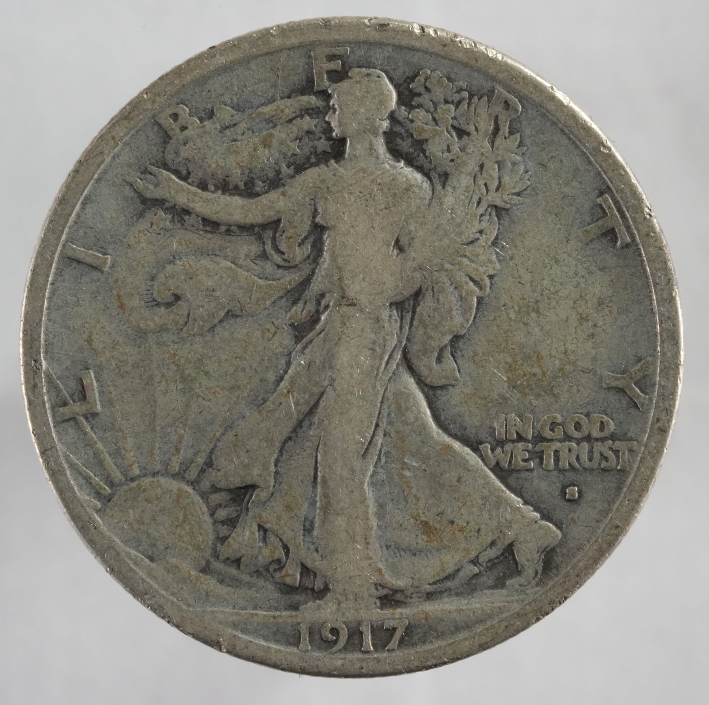 1917-S Obv. Mint Mark Walking Liberty Half (14)