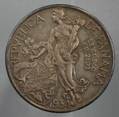 1934 Panama .900 Silver Balboa (75)