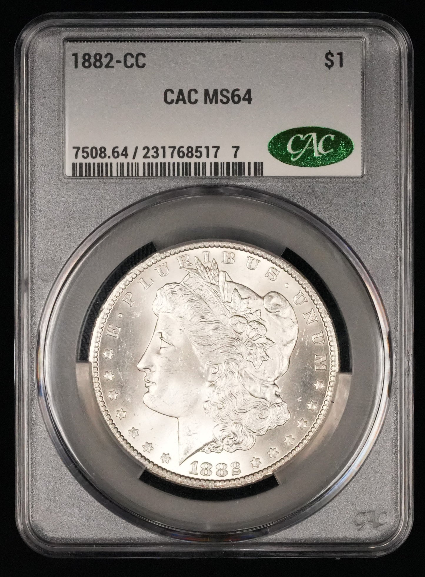 1882-CC Morgan Dollar MS 64 CAC (2)