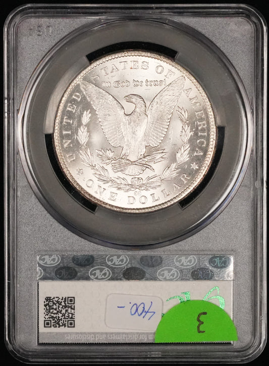 1883-CC Morgan Dollar MS 62 CAC (3)