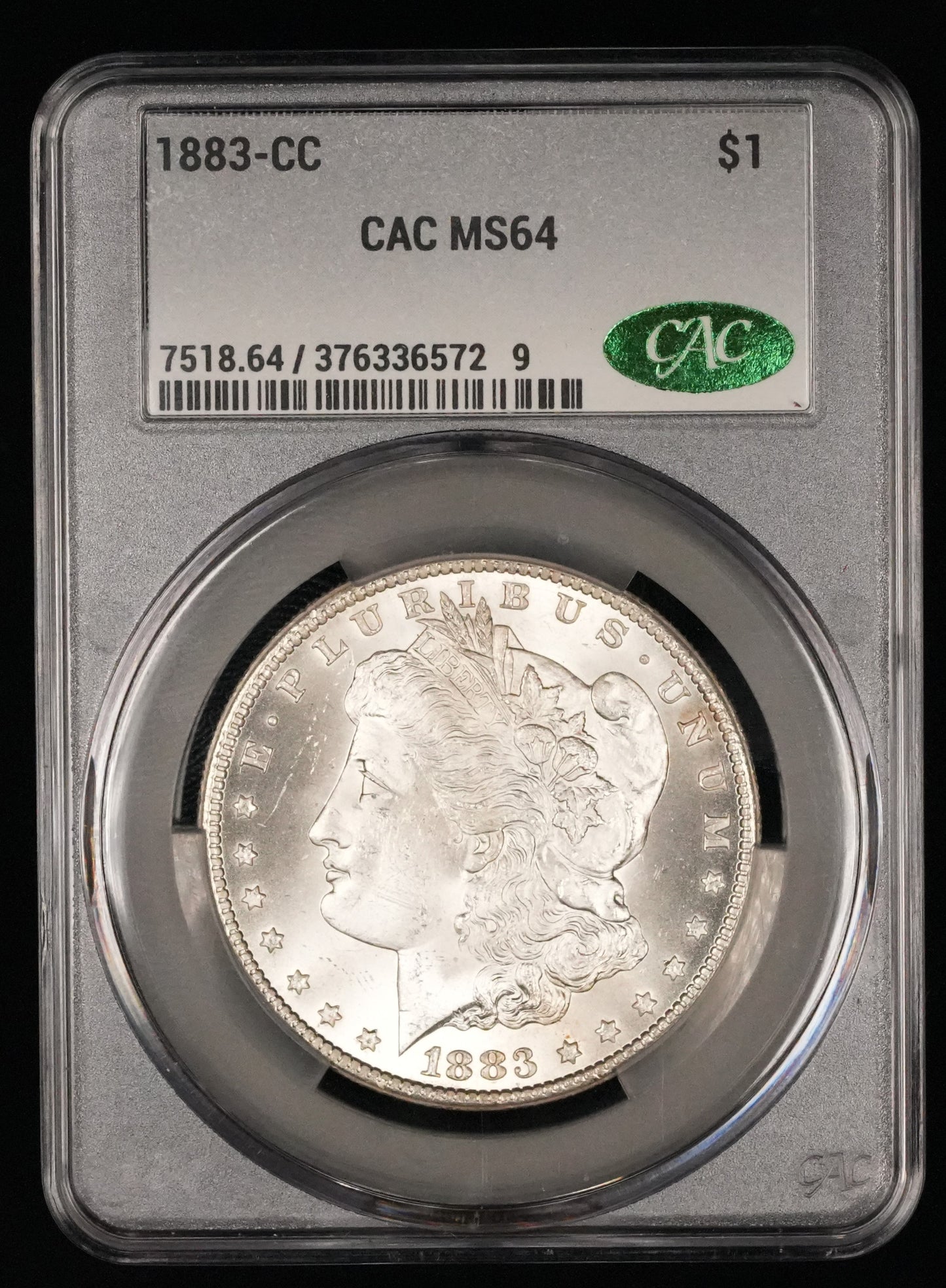 1883-CC Morgan Dollar MS 64 CAC (4)