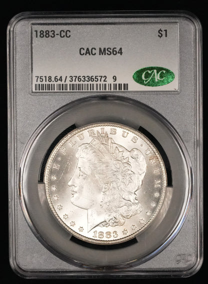 1883-CC Morgan Dollar MS 64 CAC (4)
