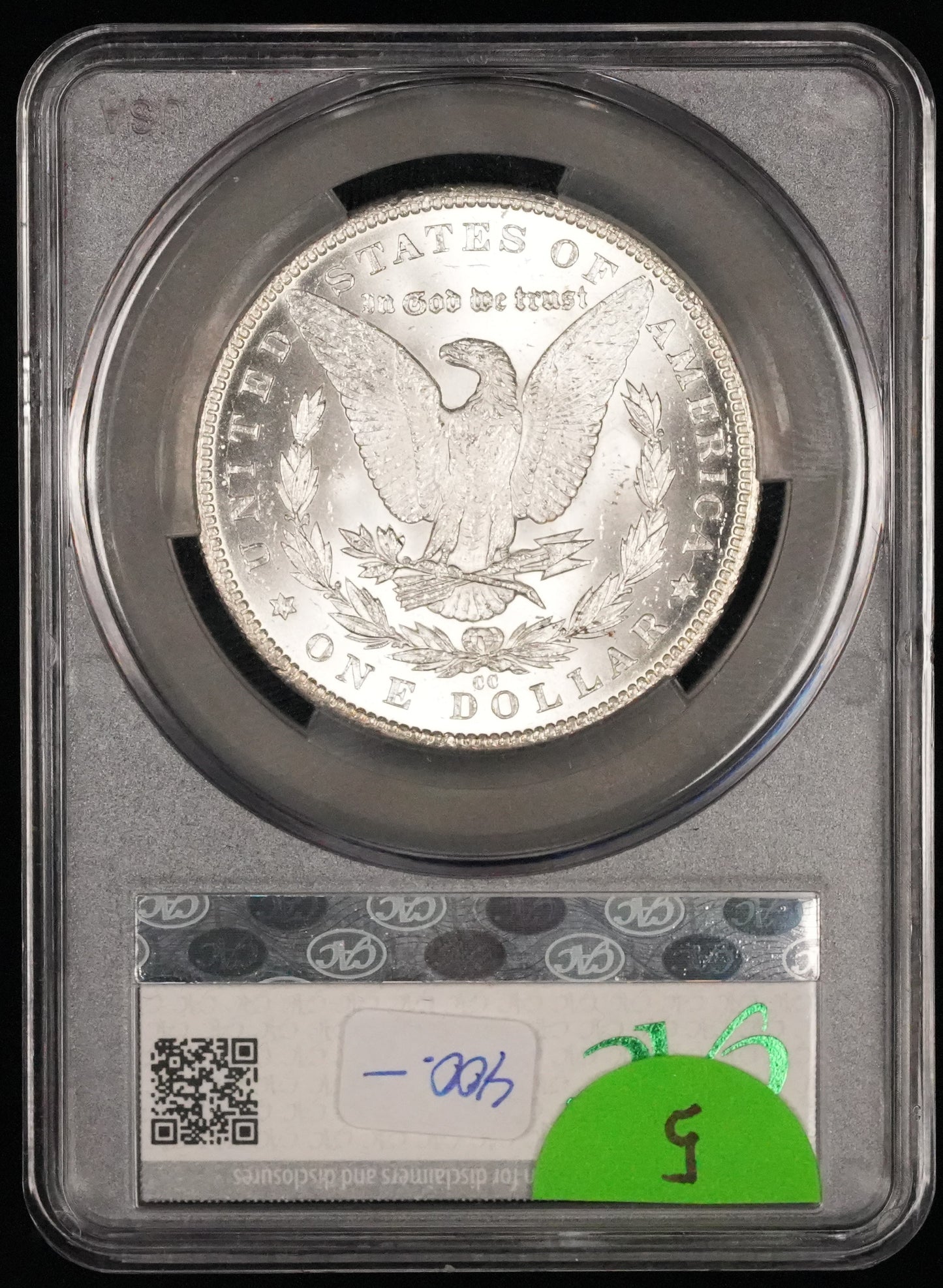 1884-CC Morgan Dollar MS 61 CAC (5)