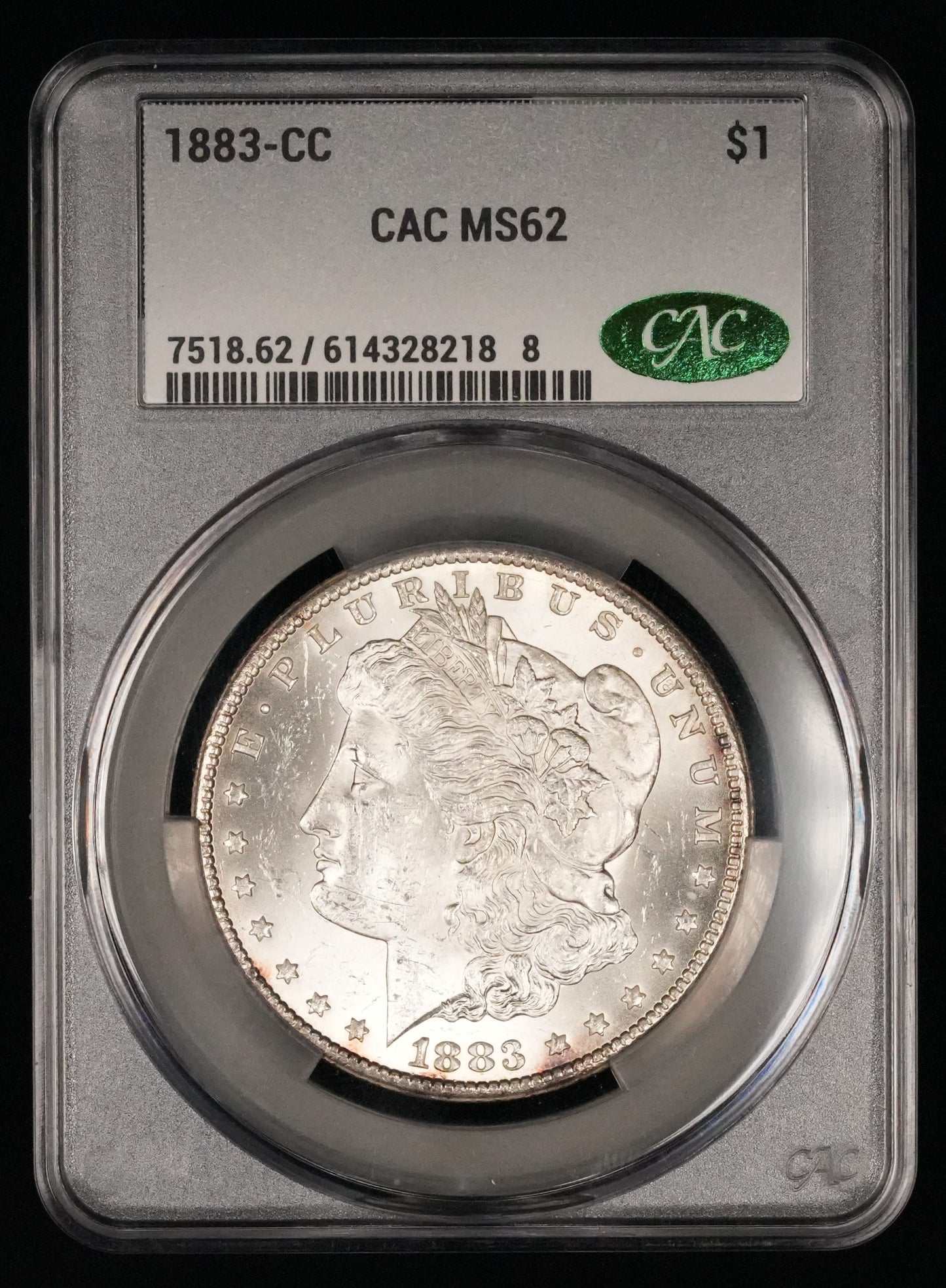 1883-CC Morgan Dollar MS 62 CAC (6)
