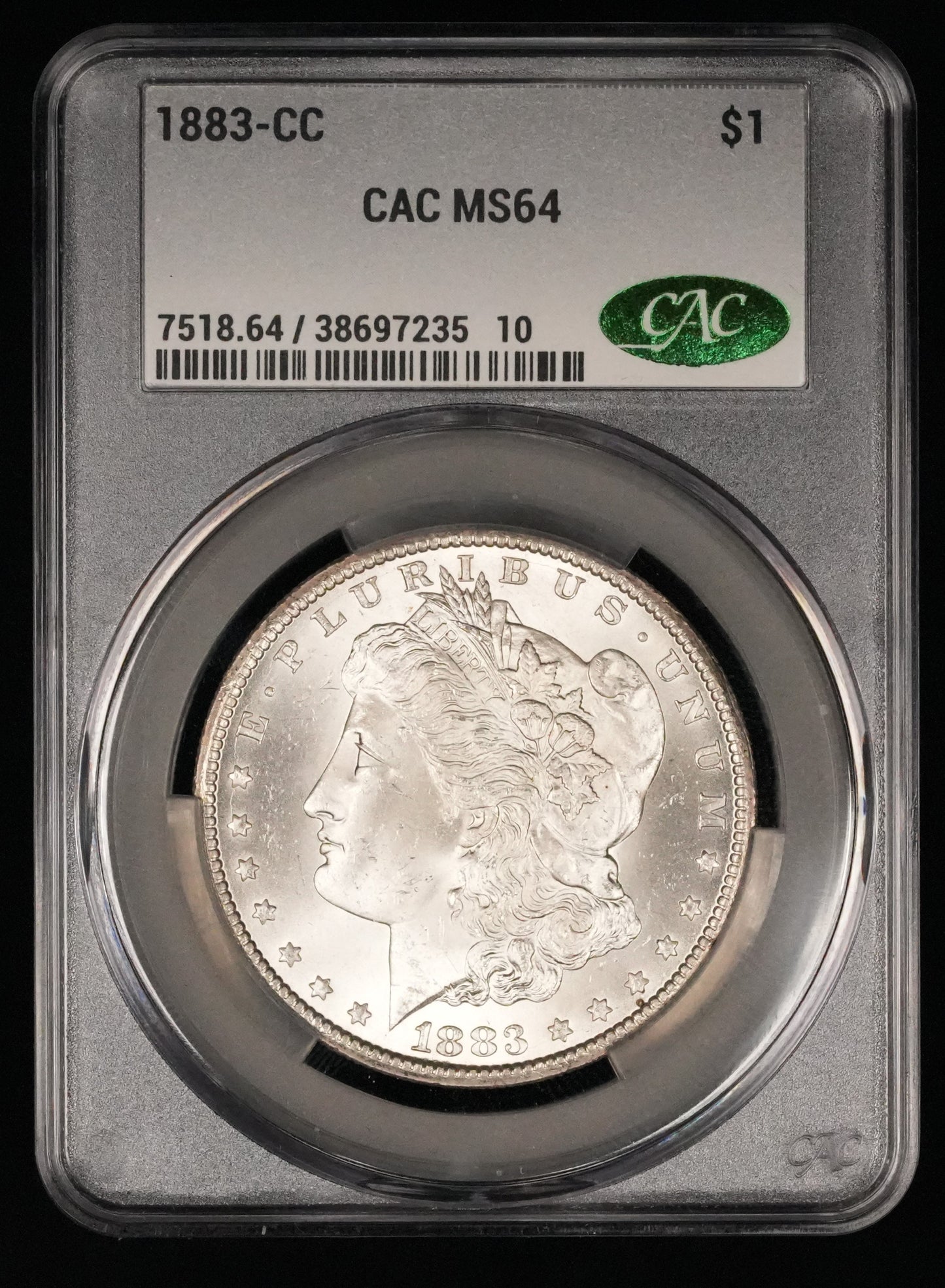 1884-CC Morgan Dollar MS 64 CAC (7)