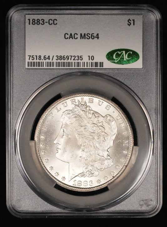 1884-CC Morgan Dollar MS 64 CAC (7)