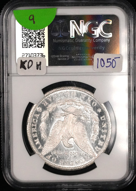 1880-CC Morgan Dollar MS 63 PL NGC (9)
