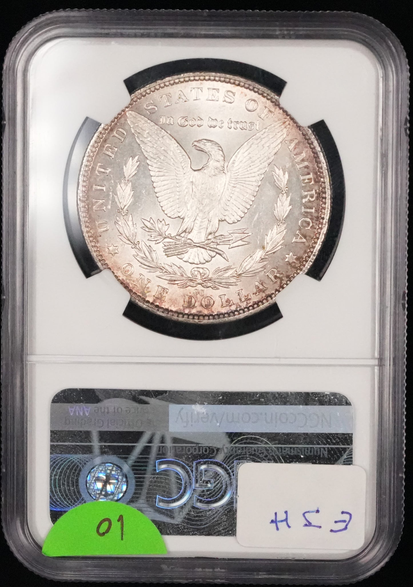 1882-CC Morgan Dollar MS 62 NGC (10)