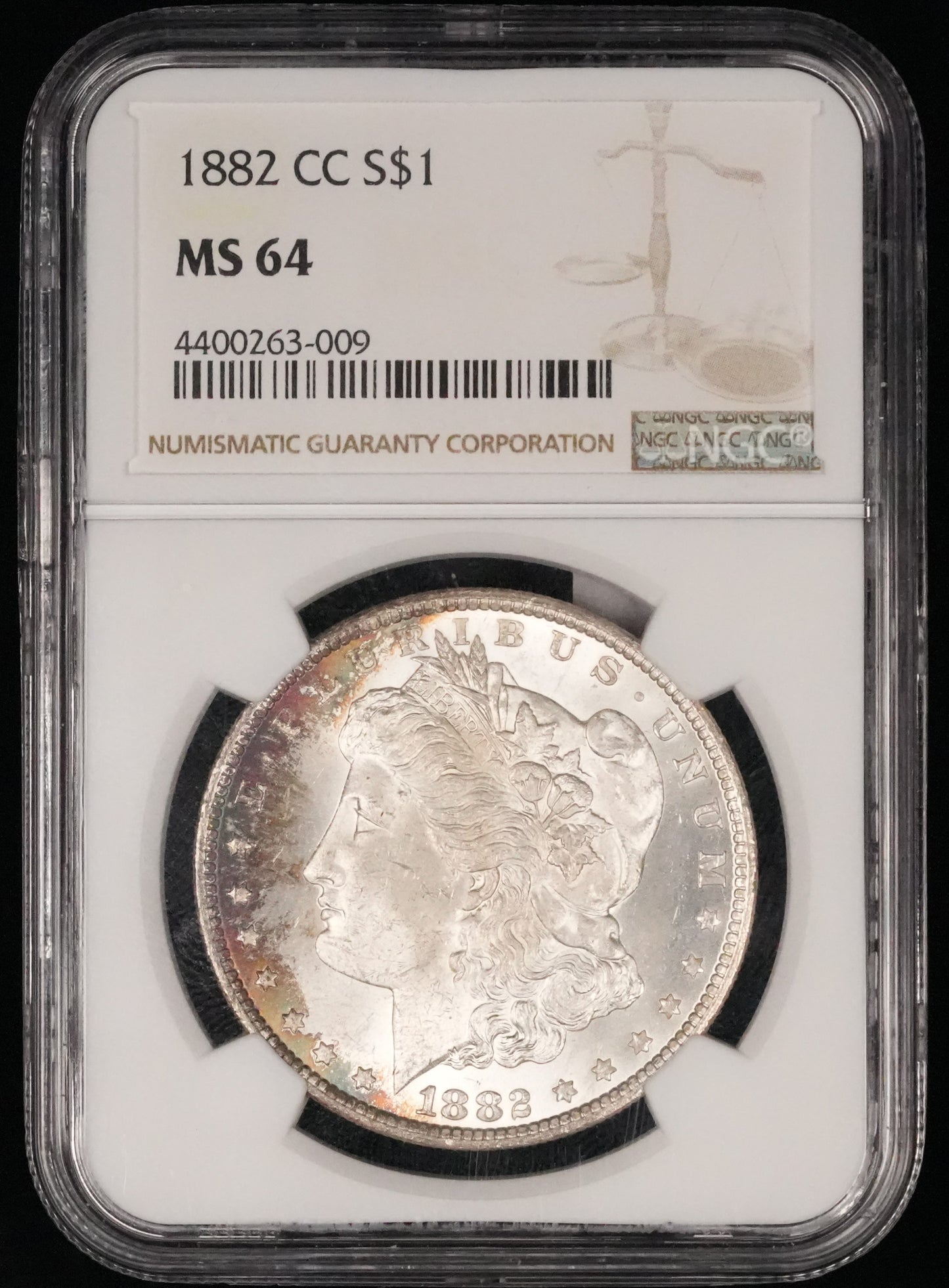 1882-CC Morgan Dollar MS 64 NGC (11)
