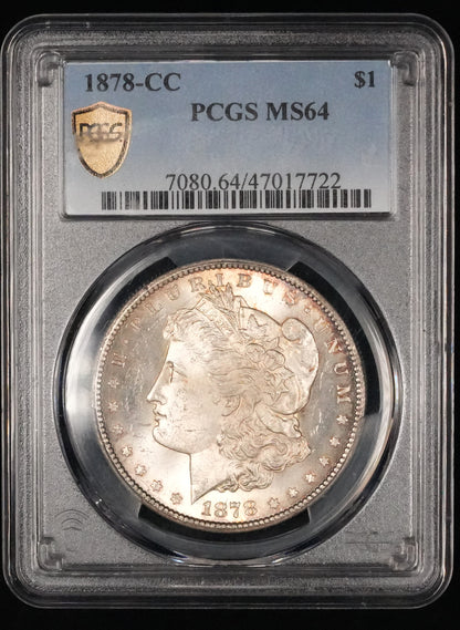 1878-CC Morgan Silver Dollar MS 64 PCGS (12)
