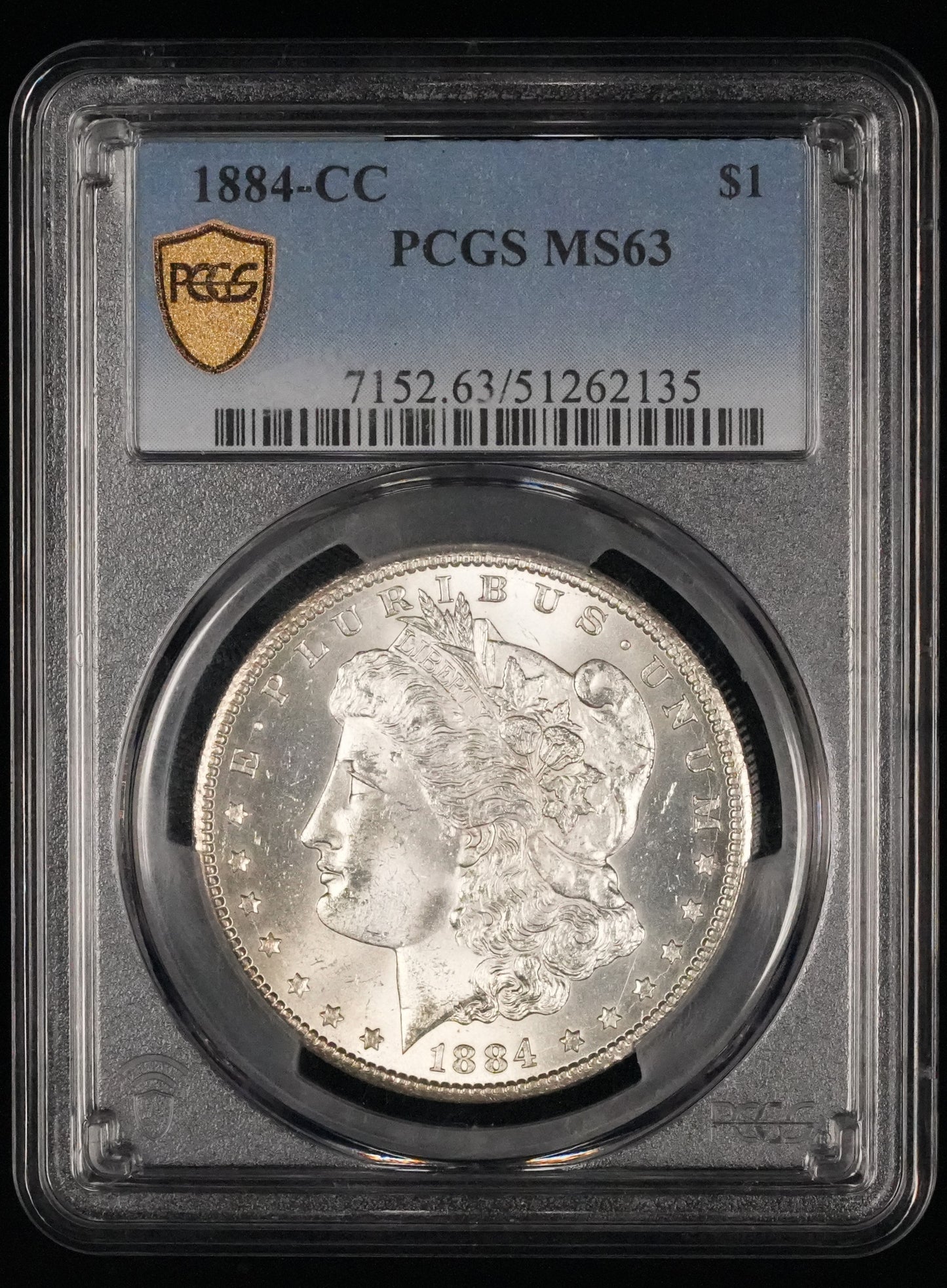 1884-CC Morgan Silver Dollar MS 63 PCGS (13)