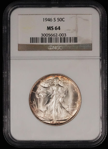 1946-S Walking Liberty Half Dollar MS 64 NGC (15)
