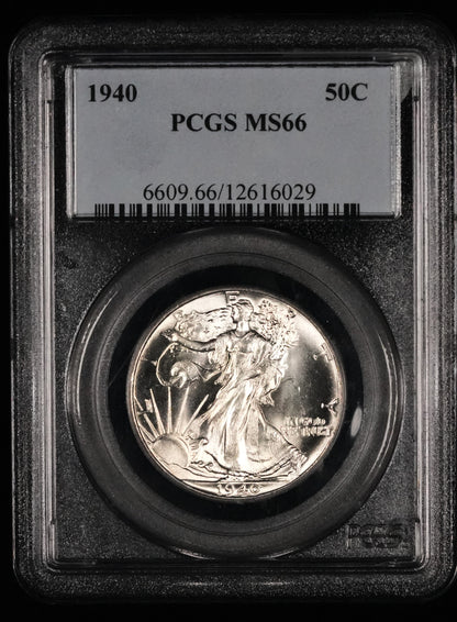 1940 Walking Liberty Half Dollar MS 66 PCGS (19)