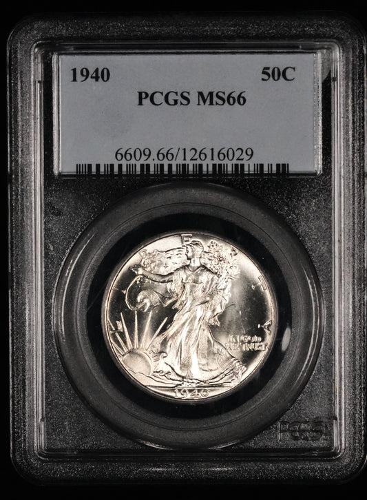 1940 Walking Liberty Half Dollar MS 66 PCGS (19)