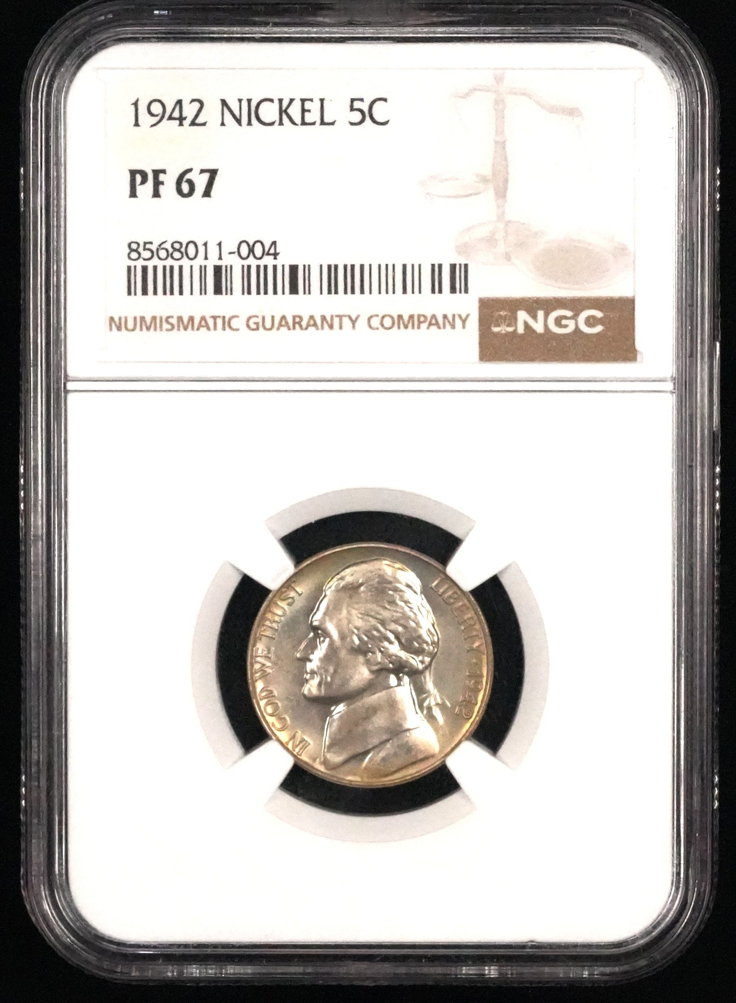 1942 Jefferson Nickel PF 67 NGC (28)