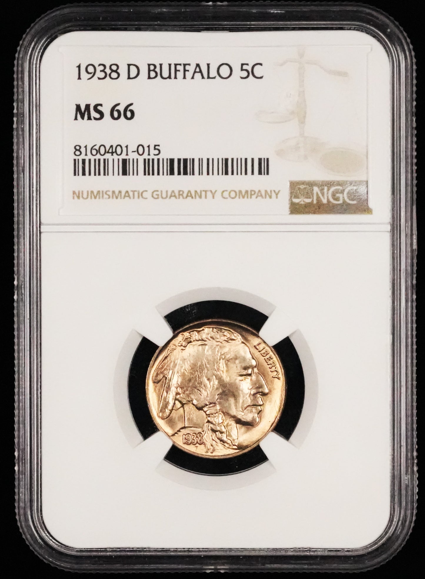1938 Buffalo Nickel MS 66 NGC (29)