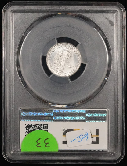1943-D  Mercury Dime MS 66 FB PCGS (33)