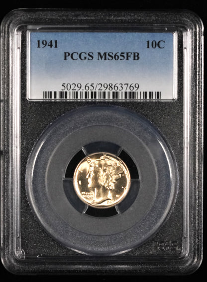 1941  Mercury Dime MS 65 FB PCGS (36)