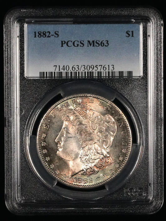 1882-S Morgan Dollar MS 63 PCGS (42)