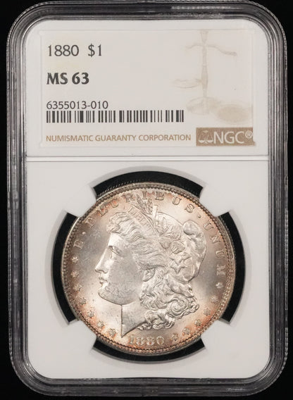 1880 Morgan Dollar MS 63 NGC (49)