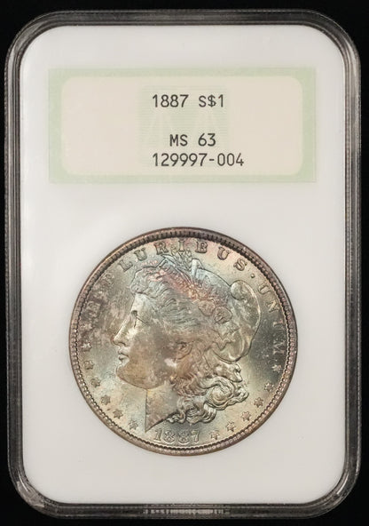 1887 Morgan Dollar MS 63 NGC (50)