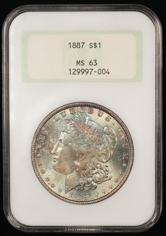 1887 Morgan Dollar MS 63 NGC (50)