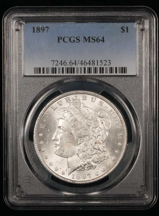 1897 Morgan Dollar MS 64 PCGS (55)