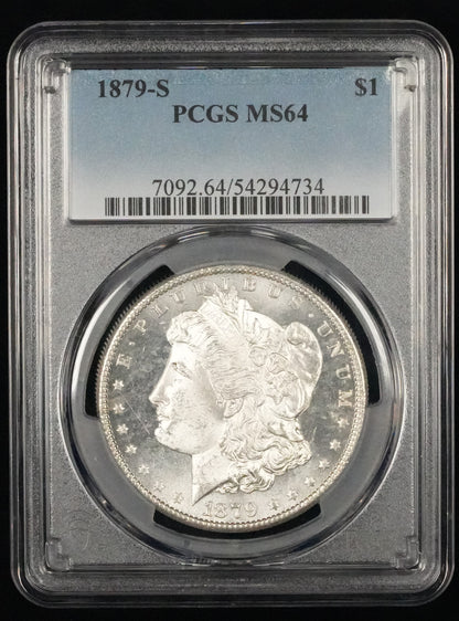 1879-S Morgan Dollar MS 64 PCGS (63)