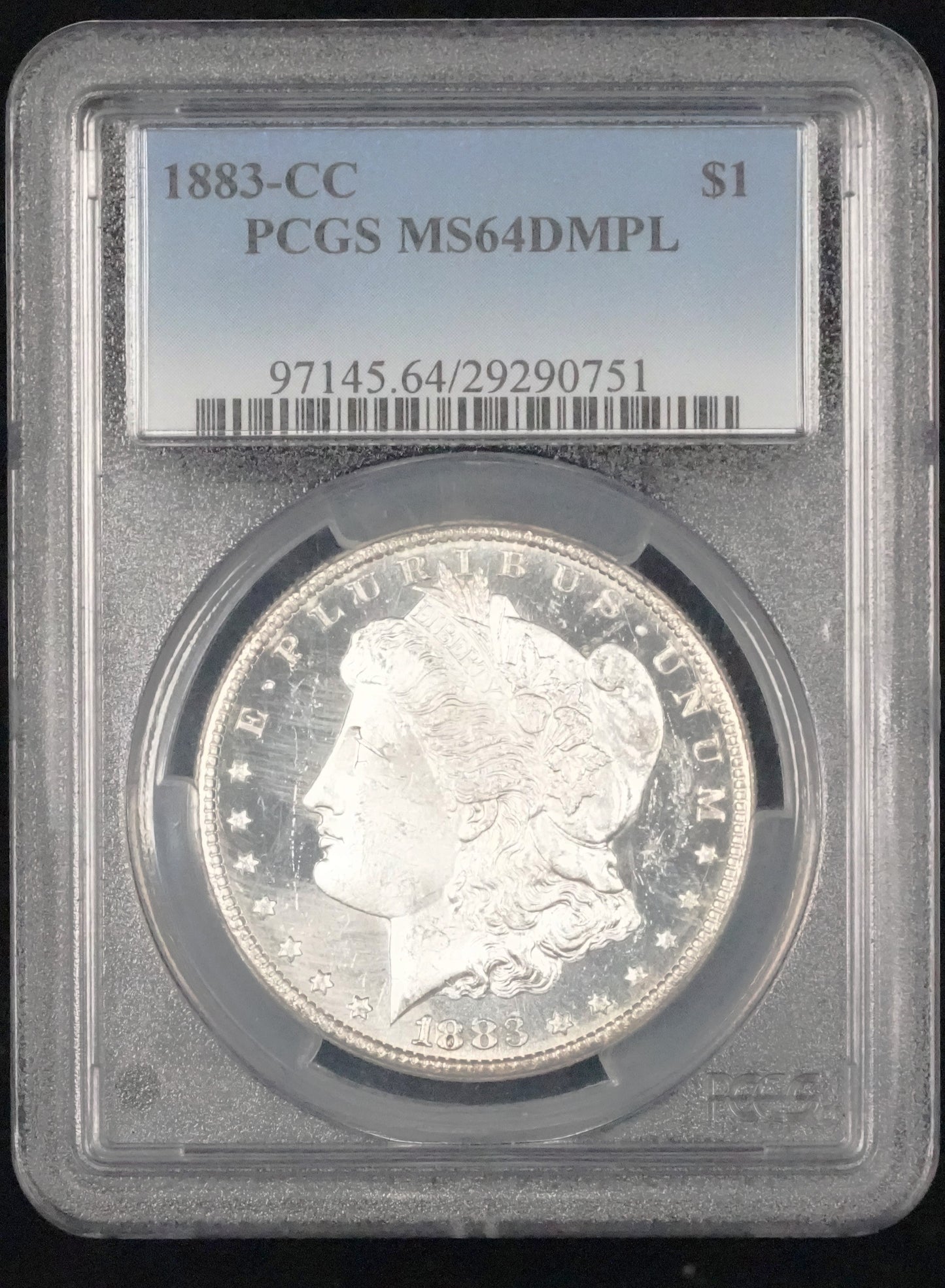 1883-CC Morgan Dollar MS 64 DMPL PCGS (67)