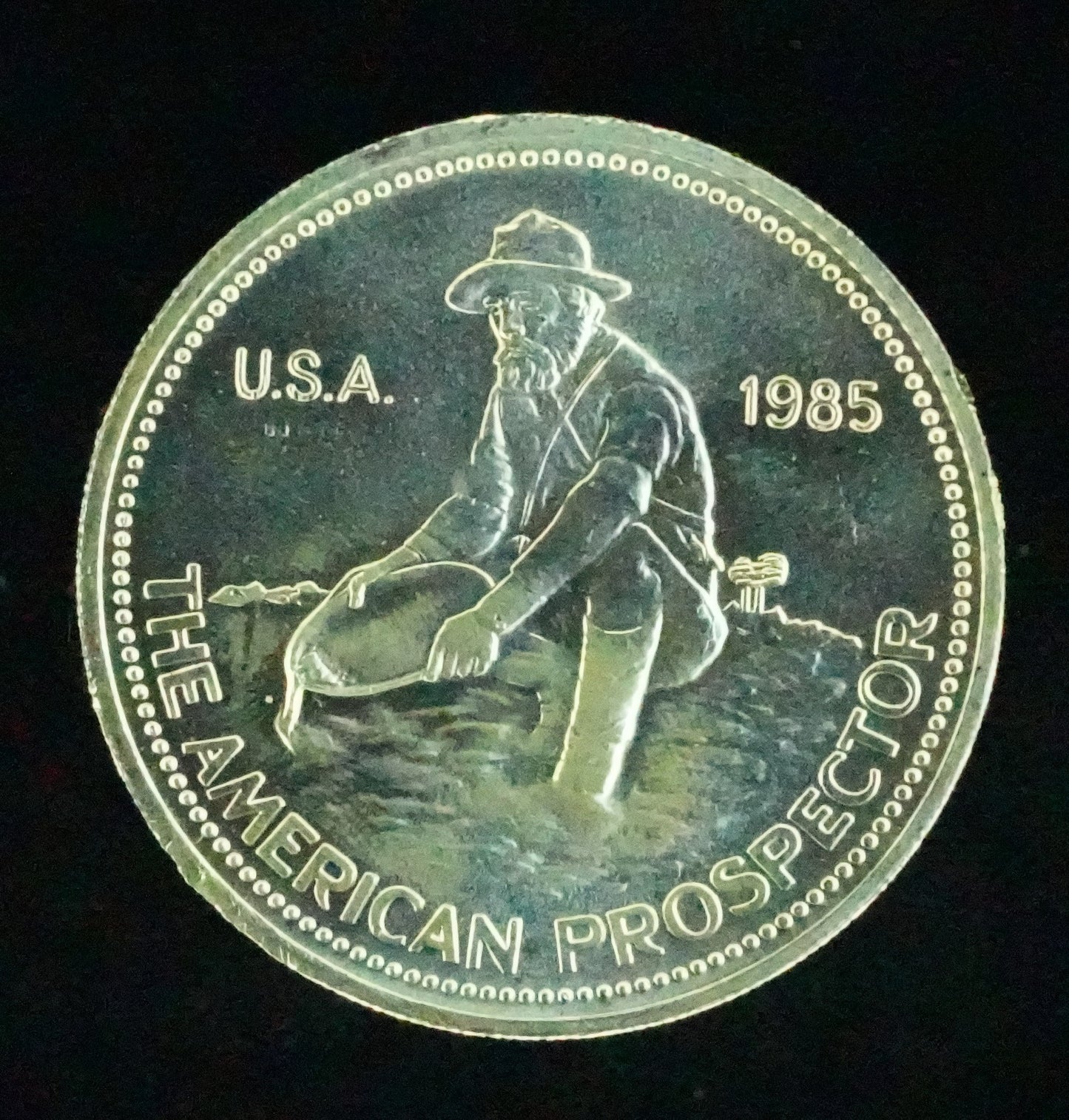 1985 - 1ozt Silver Engelhard Prospector Round (78)