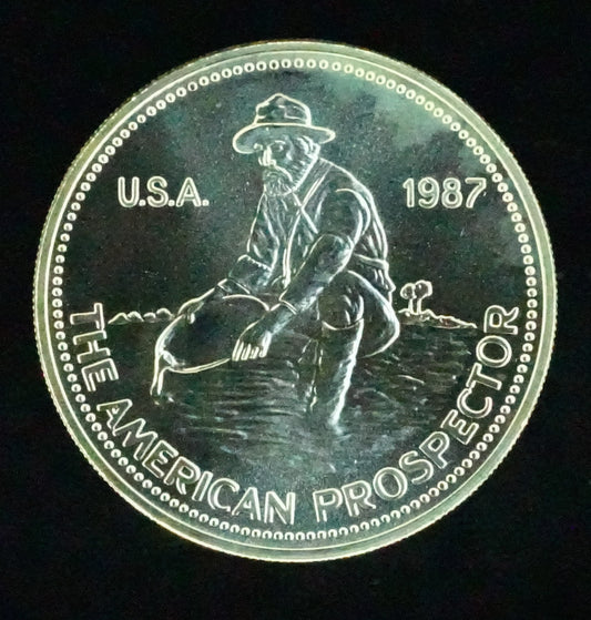 1987 - 1ozt Silver Engelhard Prospector Round (80)