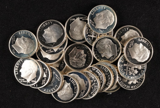 25 - Modern 90% Silver (Proof) Dimes (81)