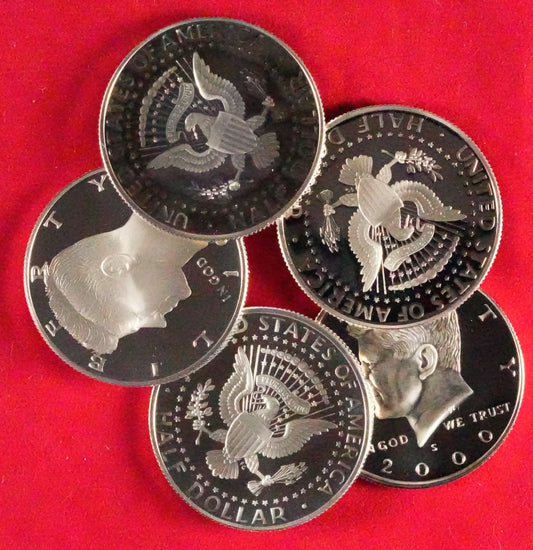 5 - Modern 90% Silver (Proof) Halves (83)