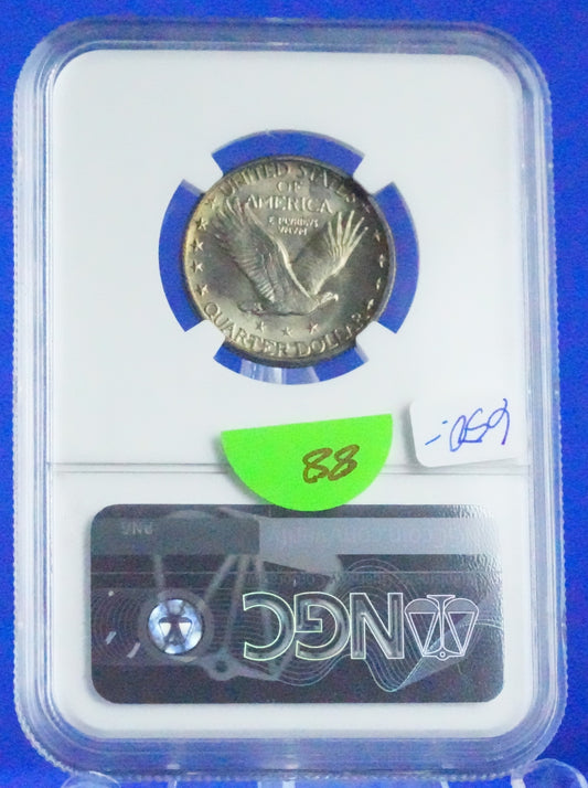 1926 Standing Liberty Quarter NGC Graded MS-63 FULL HEAD (88)