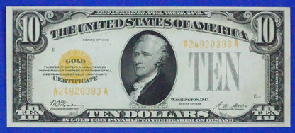 1928 $10 Gold Certificate (94)