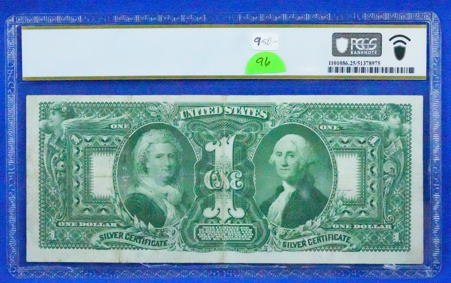 1896 $1 Eduation Note PCGS Graded VF-25 (96)