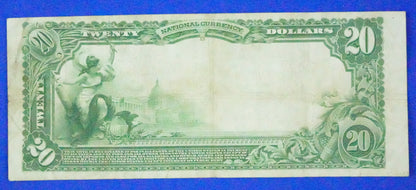 1902 $20 National Bank Note - Greensboro, NC - American Exchange Nat. Bank (103)