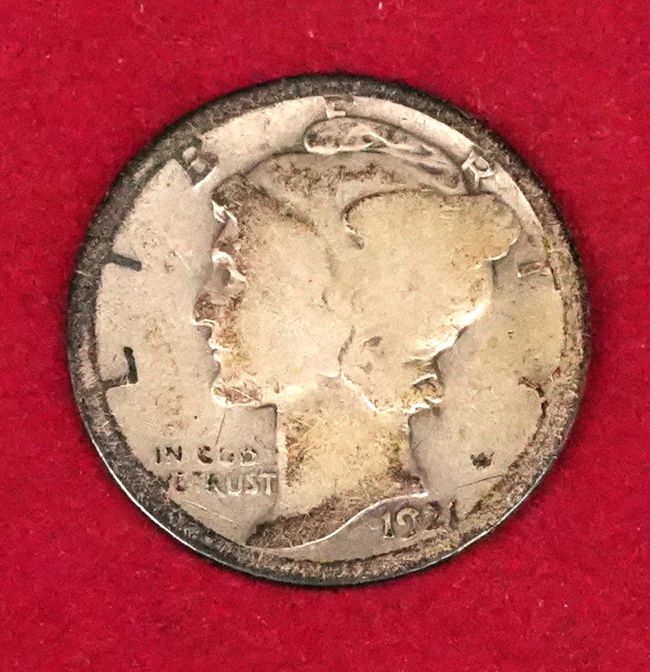 1921 Mercury Dime - RAW (110)