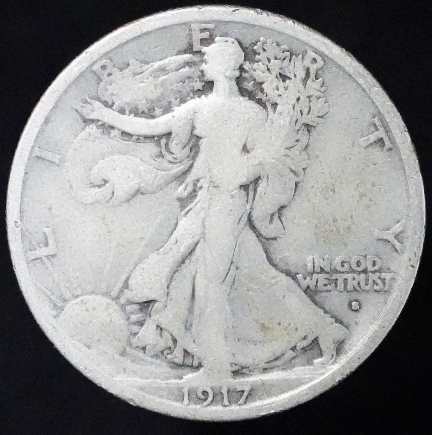 1917-S Obverse Mint Mark Walking Liberty Half Dollar (14)