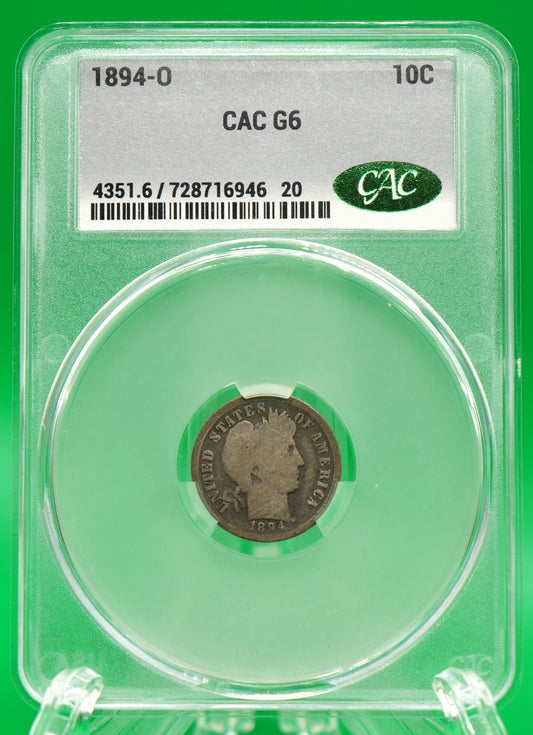 1894-O Barber Dimes G 06 CAC (134)