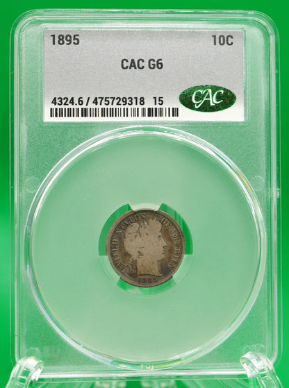 1895 Barber Dimes G 06 CAC (135)