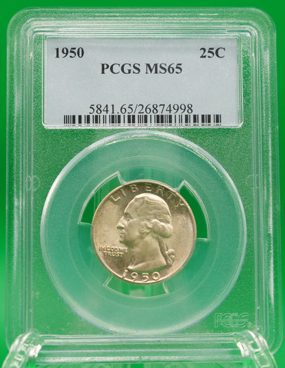 1950 Washington Quarter MS 65 PCGS (139)